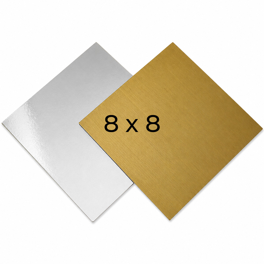 ПІДЛОЖКА КАРТОННА ДВОСТОРОННЯ ЛАМІНОВАНА 8x8 КВАДРАТНА