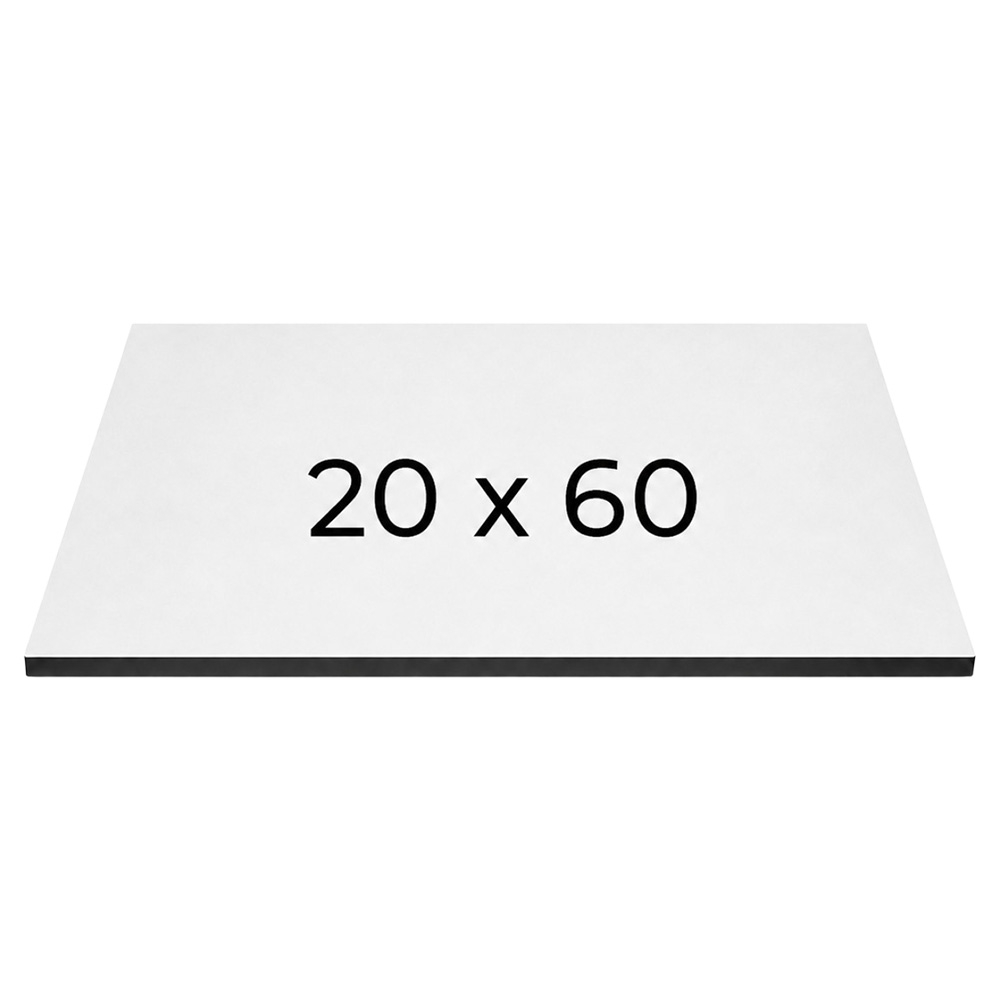 ПІДЛОЖКА ПОСИЛЕНА МДФ 20Х60, h=8мм БІЛА