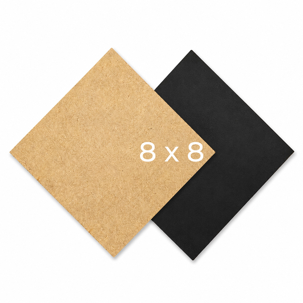ПІДЛОЖКА ХДФ КВАДРАТНА 8x8 ЧОРНА