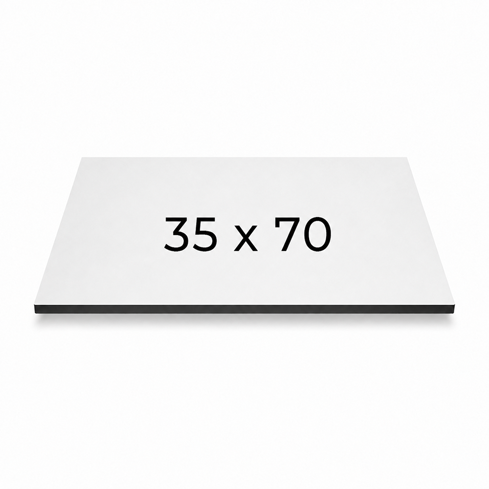 ПІДЛОЖКА ПОСИЛЕНА МДФ 35Х70, h=8мм БІЛА