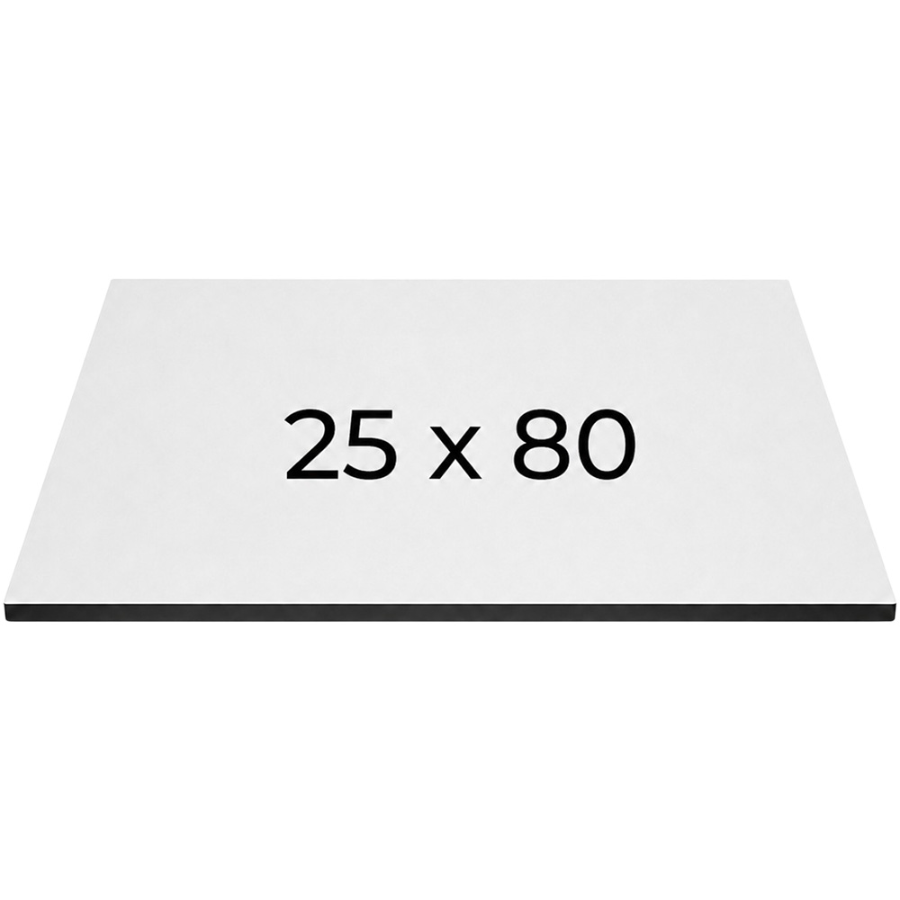 ПІДЛОЖКА ПОСИЛЕНА МДФ 25Х80, h=8мм БІЛА