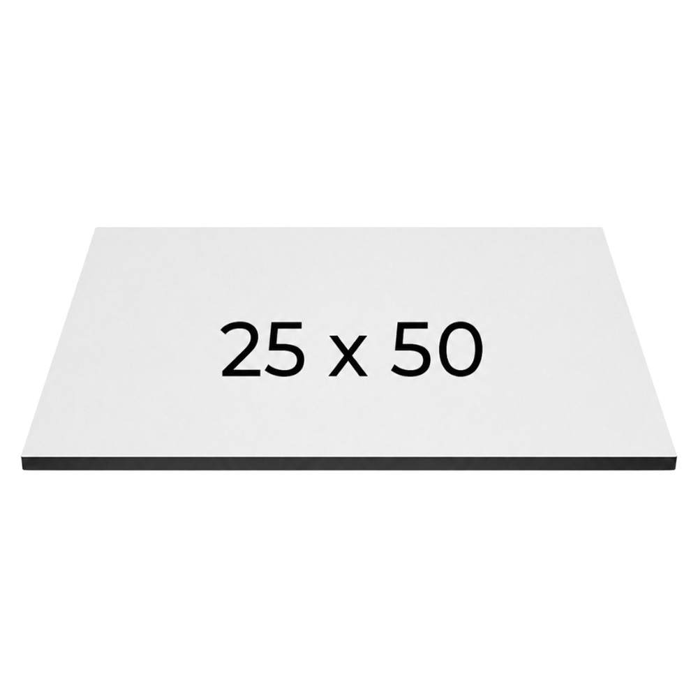 ПІДЛОЖКА ПОСИЛЕНА МДФ 25Х50, h=8мм БІЛА