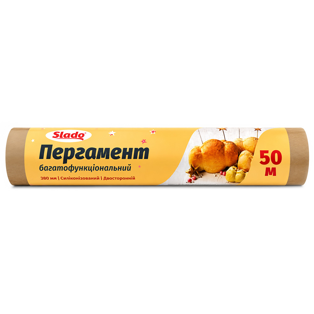 ПЕРГАМЕНТ СИЛІКОНІЗОВАНИЙ КОРИЧНЕВИЙ h-38см х L-50м