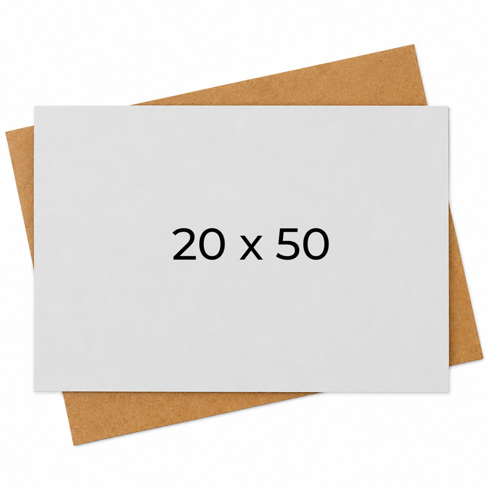 ПІДЛОЖКА ХДФ ПРЯМОКУТНА 20х50 БІЛА