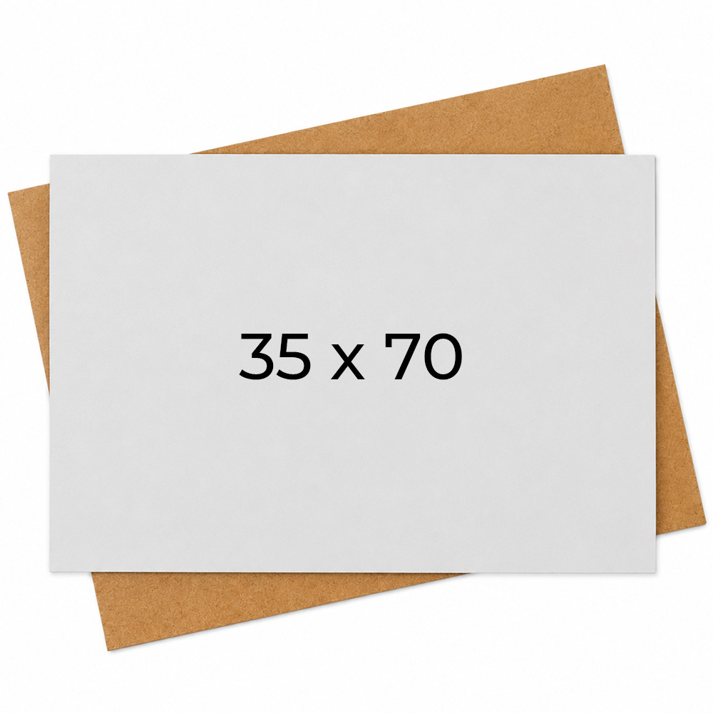 ПІДЛОЖКА ХДФ ПРЯМОКУТНА 35х70 БІЛА